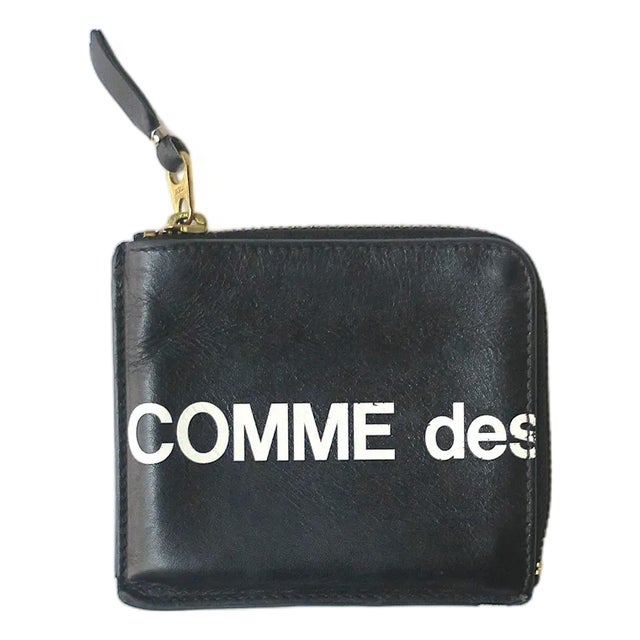 Late 20th Century Comme Des Garcons Black and White Leather Wallet For Sale