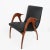 Italian Black Leather & Walnut Armchair by Malatesta & Mason, 1950s For Sale - Image 10 of 18