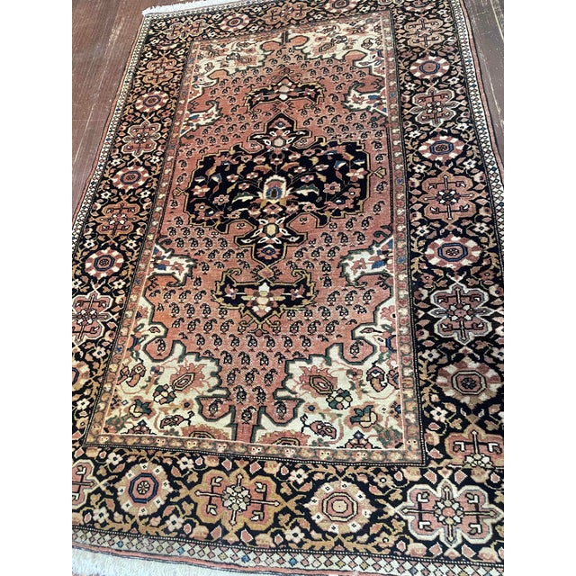 Antique Persian Feraghan Sarouk Rug, 3'4" X 5'2" For Sale In Chicago - Image 6 of 10