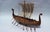 Hand-Carved Viking Longship Model - Nautical Statement Decor for Coastal & Modern Interiors For Sale - Image 9 of 15