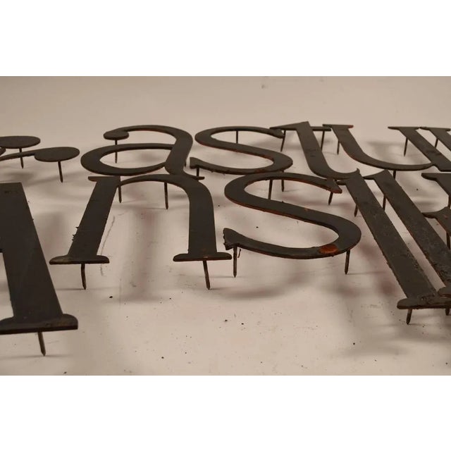 Metal Collection of Approximately 40 Steel Letters For Sale - Image 7 of 11