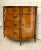 Brown Traditional Burl Sunburst Inlay Wood Demi-Lune Chest of Drawers Commode For Sale - Image 8 of 12