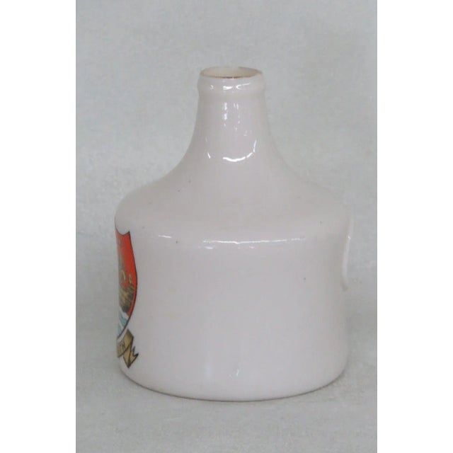 White Wh Goss England Porcelain Dartmouth Miniature Model of Sack Bottle For Sale - Image 8 of 9