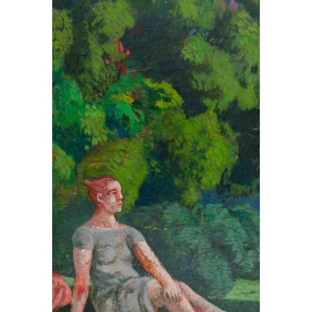 Oil on wooden panel realized by Alessio Paternesi (1937-2023). Hand signed. Very good condition. This piece is attributed...