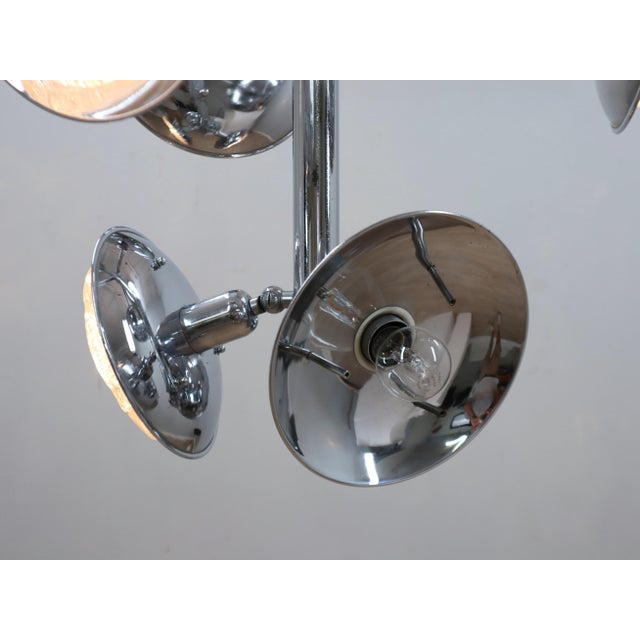 Mid-Century Modern Esperia Chandelier in Chrome and Murano Glass, 1970s For Sale - Image 3 of 13
