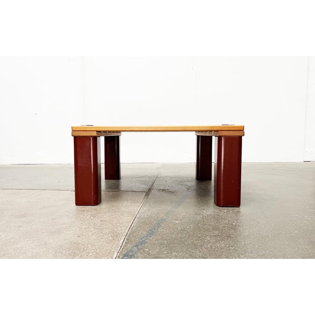 Vintage Pinewood and Plastic Outdoor Couch Table, 1970s For Sale - Image 9 of 18