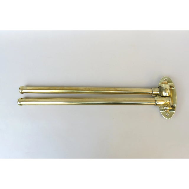 Art Deco Brass Towel Holder For Sale - Image 3 of 18