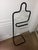 Valet stand by Pierre Cardin, 1980s, black, height 133 cm, width 51 cm, depth 40 cm