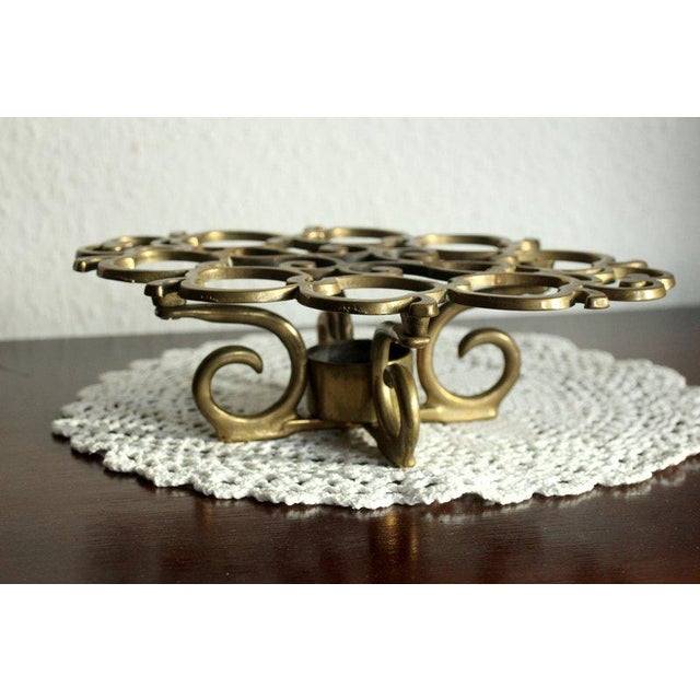 Solid Brass Tea Warmer - Trevit - Vintage From the 60s For Sale - Image 6 of 7