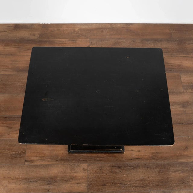 Neoclassical Black and Gold Eagle Console Table, Sweden Circa 1830 For Sale - Image 3 of 9