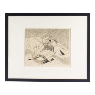 “Blood and Sand” Abstract Etching by Daniel Philip Platt For Sale