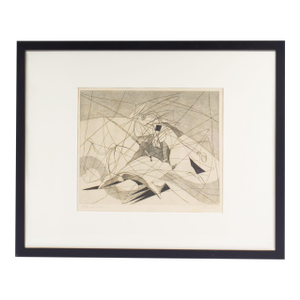 “Blood and Sand” Abstract Etching by Daniel Philip Platt