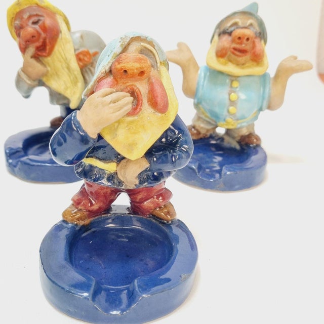 Ceramic Snow White and the Seven Dwarfs Figurines, 1942, Set of 7 For Sale - Image 11 of 14