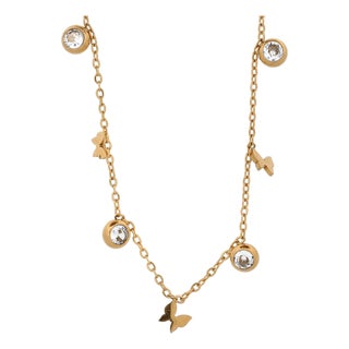 Hope Butterfly Gold & Diamond Necklace For Sale