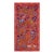 Red Suzani Embroidered Wall Hanging With Peacocks – Silk Cotton Boho Textile 3'4'' X 6'1'' For Sale