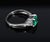 Late 20th Century Gia Colombian No Oil Emerald & 0.18ct Diamond Platinum Ring Size 6 For Sale - Image 15 of 18