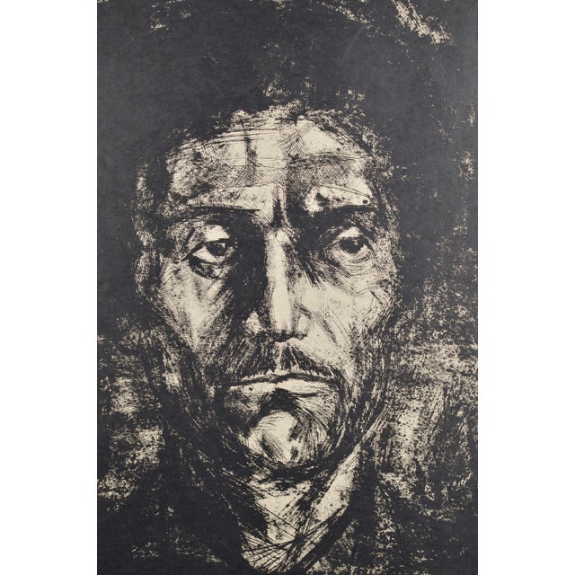 Albert Goltjakovs, Portrait, 1965, Monogram, in Good conditions. Designed 1960 to 1969 This piece has an attribution mark,...