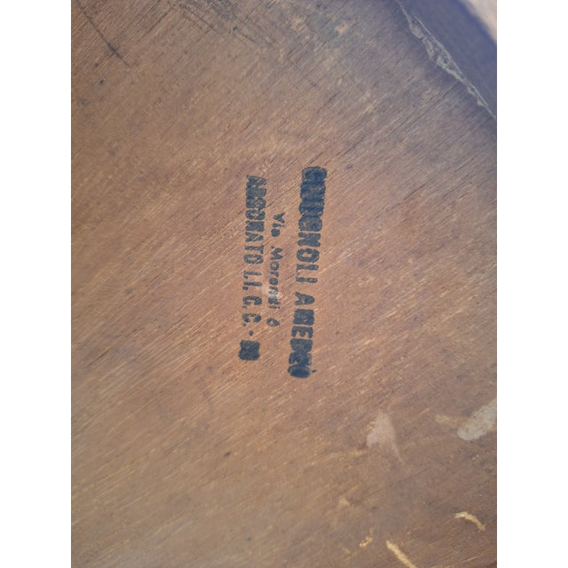 Large Sideboard in Walnut with Brass Handles, 1940s For Sale - Image 9 of 11