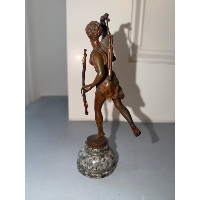 Antique c. 1900 "Diana the Huntress," Roman goddess of the hunt, the moon and nature, and revered protector of forest...