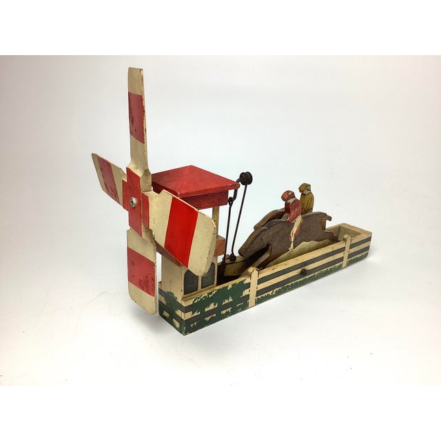 Folk Art 1930s Folk Art Horse Race Whirligig For Sale - Image 3 of 8