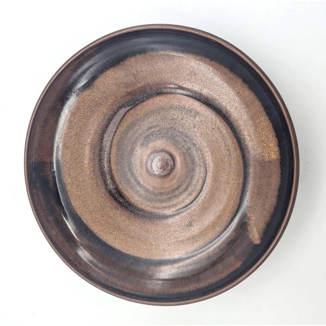 1990s Studio Pottery Glazed Stoneware Plates, Lates, Set of 9 For Sale - Image 12 of 17