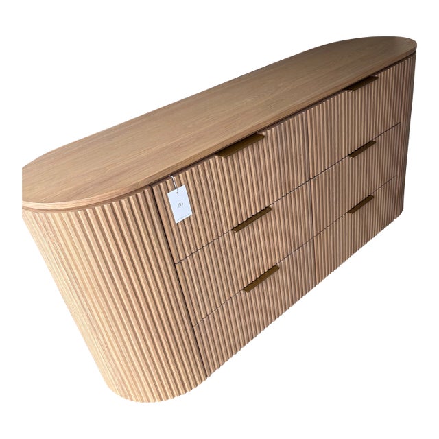 Rh (Restoration Hardware) Byron 6-Drawer Dresser – Light Oak Finish For Sale