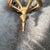 French Vintage French Rococo-Style Hexagonal Brass & Glass Hall Lantern For Sale - Image 3 of 6