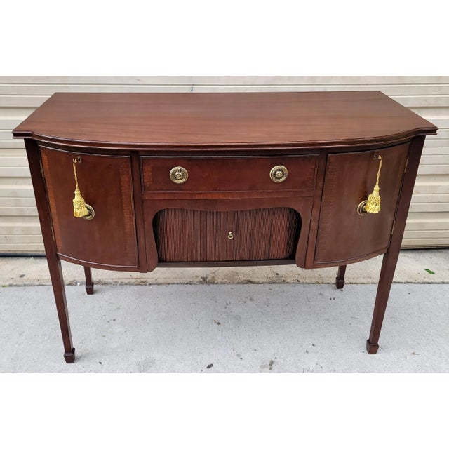 Early 20th Century Sheraton Style Mahogany Sideboard For Sale - Image 4 of 13