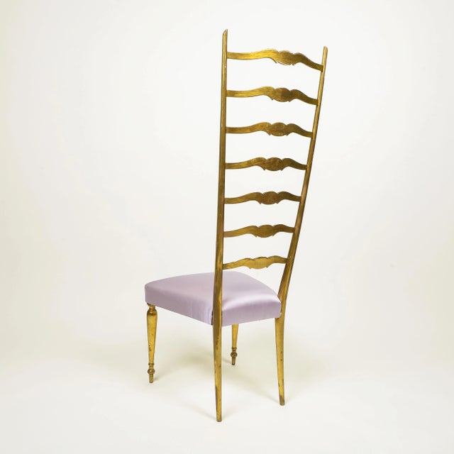 A Mid-Century Chiavari Giltwood Side Chair For Sale - Image 4 of 11