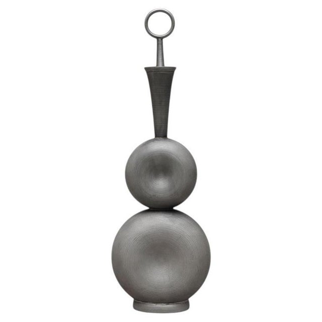 Scandinavian Modern Pewter Bottle by Gunnar Havstad, Norway, 1950s For Sale - Image 9 of 9