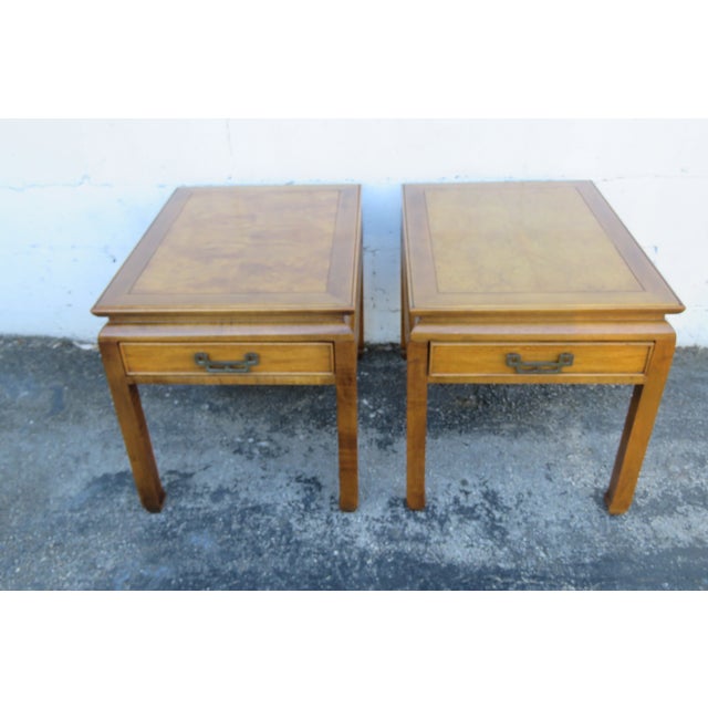 Century Furniture Hollywood Regency Pair of Side End Tables 6262 For Sale - Image 14 of 15