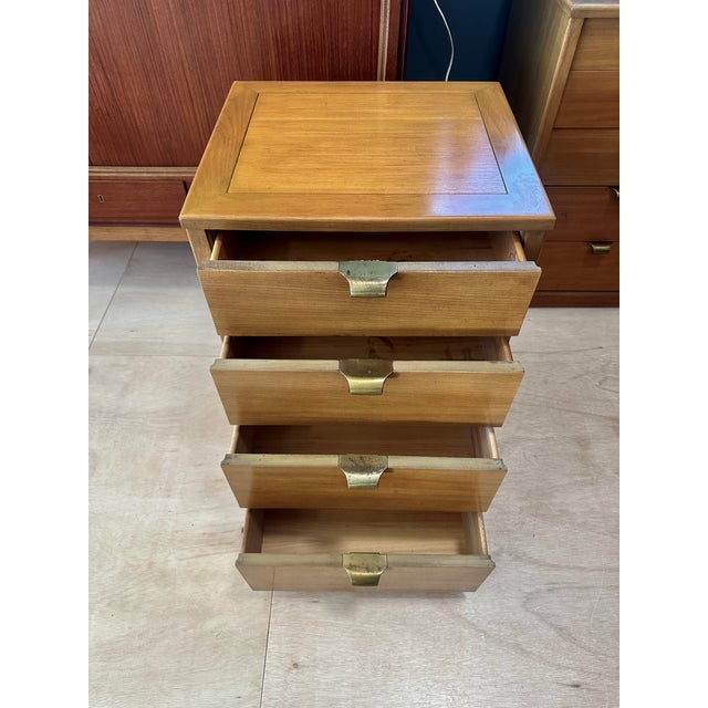 1950s Drexel ‘Precedent’ 4 Drawer Nightstand by Edward Wormley For Sale - Image 9 of 9