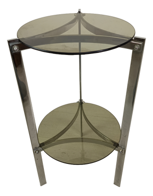 Vintage Chrome Side Table, 1970s