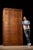 Large antique flat file cabinet constructed in tiger oak and designed for the organized storage of maps, architectural...