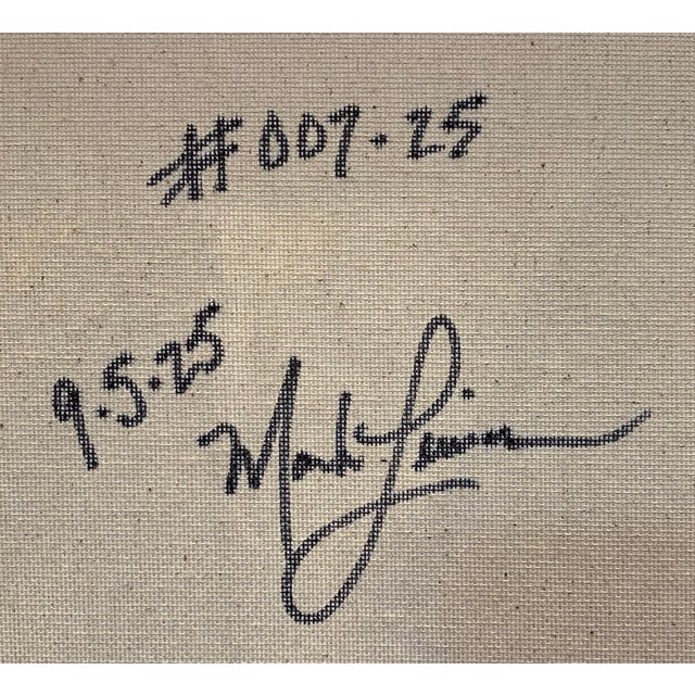 Mark Lewis 2025 "007-25" Abstract Expressionist Ochre & Parchment Painting by Mark Lewis For Sale - Image 4 of 5