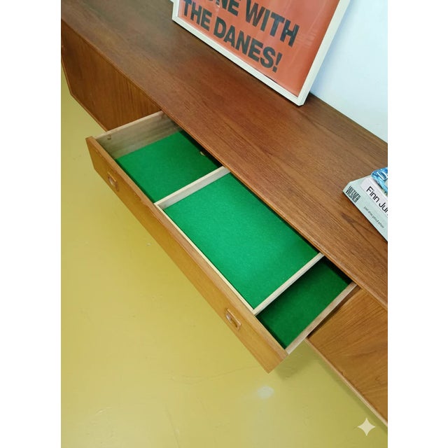 Vintage Danish Teak Sideboard with Drawers and Doors, 1950s For Sale - Image 4 of 10