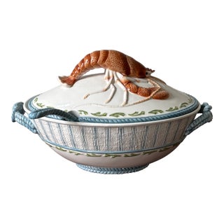 Vintage Fitz and Floyd Lobster Lidded Tureen For Sale