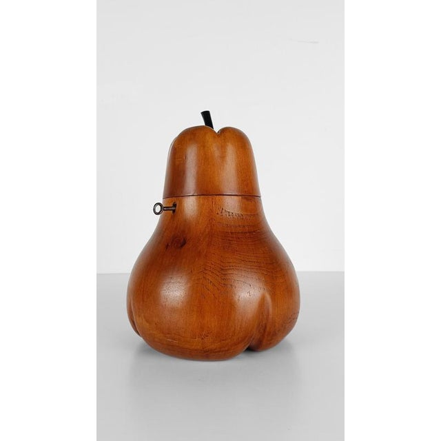 1930s Mid-Century Fruitwood Pear Tea Caddy, 1930s For Sale - Image 5 of 18