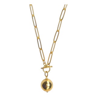 Ball and chain Necklace For Sale