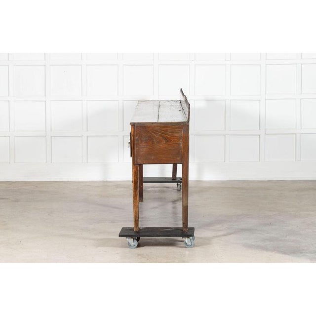 Wood Antique English Oak Vernacular Dresser Base, 1800 For Sale - Image 7 of 16