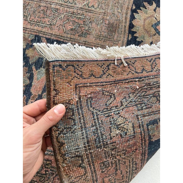 Antique Ferahan Sarouk Muted Natural Dyes Rug 10 x 17.3 For Sale - Image 4 of 13