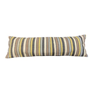 Turkish Hemp Pillow Cushion Natural Beige Brown Cushion Cover 14x45 For Sale