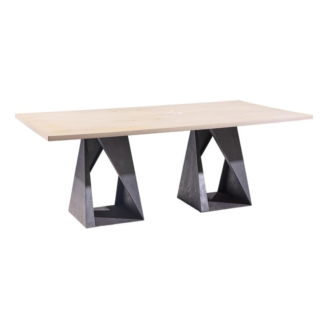 Thomas Pheasant for Baker Furniture Iron Base Dining Table For Sale