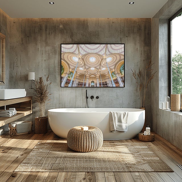 2010s Labroust Reading Room Ii, Paris, Interior Photograph by Richard Silver 24x36 For Sale - Image 5 of 6