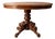 Antique Round Extendable Hunting Table with Carvings For Sale