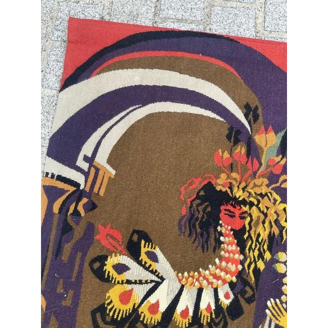 Mid-Century Modern French Tapestry by Mileva for Aubusson, 1940s For Sale - Image 17 of 18