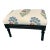 1920s 1920s English Mahogany Footstool Newly Upholstered Seat Turned Legs Stool For Sale - Image 5 of 14