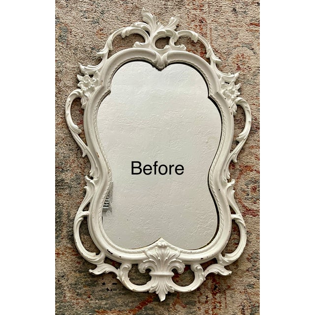 Vintage Baroque Syroco Style Wall Mirror For Sale - Image 11 of 11