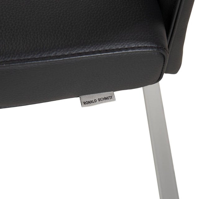 Gray RST81 Leather Chairs from Ronald Schmitt, Set of 6 For Sale - Image 8 of 13