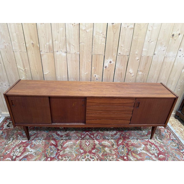 Scandinavian Sideboard in Teak For Sale - Image 5 of 10